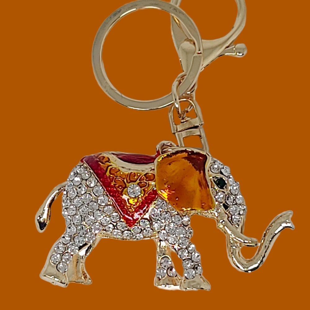 Rhinestone Animal  Elegant Keychain